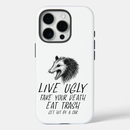 Leef lelijke nep je dood eet vuilnis grappig oposs Case-Mate iPhone case (Achterkant)