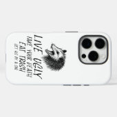 Leef lelijke nep je dood eet vuilnis grappig oposs Case-Mate iPhone case (Achterkant (horizontaal))