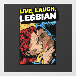 Leef Lesbische Liefde Raamsticker