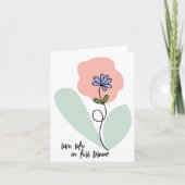 Leef Leven in Volbloei Wildflower Abstract Blank Kaart (Voorkant)