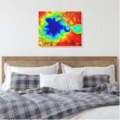 Leef Leven in Volledige Kleur Abstracte Canvasmuur Canvas Afdruk (Insitu (Slaapkamer))