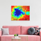 Leef Leven in Volledige Kleur Abstracte Canvasmuur Canvas Afdruk (Insitu (Woonkamer))