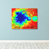 Leef Leven in Volledige Kleur Abstracte Canvasmuur Canvas Afdruk (Insitu (Houten vloer))