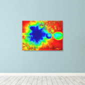 Leef Leven in Volledige Kleur Abstracte Canvasmuur Canvas Afdruk (Insitu (Houten vloer))