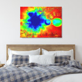 Leef Leven in Volledige Kleur Abstracte Canvasmuur Canvas Afdruk (Insitu (Slaapkamer))