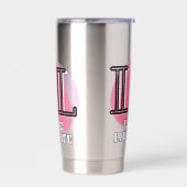 Leef Leven Liefde Citaat Geïsoleerde Drinkbeker (Links)