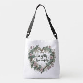 Leef licht, hou van diepe cross-body tas (Achterkant)