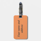 Leef lief golf, bagagelabel. bagagelabel (Achterkant verticaal)