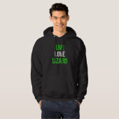 Leef Lief Hagedis Hoodie (Voorkant volledig)