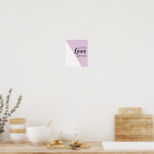 Leef Lief Lach Motiverende Typografie Poster (Keuken)