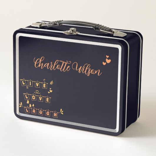 Leef Lief Lach Schattig Notedry Personaliseer (Voorkant)