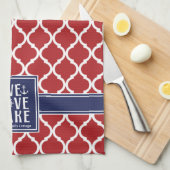 Leef Lief Meer Quote Nautilus Boot Keuken Handdoek (Quarter Fold)