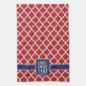 Leef Lief Meer Quote Nautilus Boot Keuken Handdoek (Verticaal)