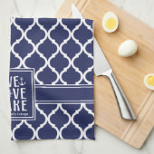 Leef Lief Meer Quote Nautilus Bootvaren Theedoek (Quarter Fold)