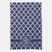 Leef Lief Meer Quote Nautilus Bootvaren Theedoek (Verticaal)