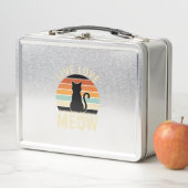 Leef Lief Meow Vintage Kat Zonsondergang Design_1 (In situ)