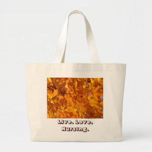 Leef Lief Verpleegkundige Tote Tassen Herfst Blade