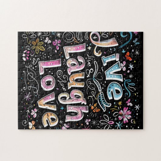 Leef, Liefde en Lach Legpuzzel (Horizontaal)