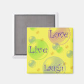 Leef Liefde en Lach Magneet (Voorkant / Achterkant)