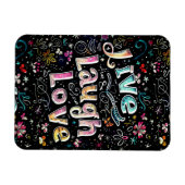 Leef, Liefde en Lach Magneet (Horizontaal)