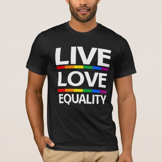Leef Liefde Gelijkheid T-shirt (Voorkant)