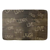 Leef, Liefde, Lach, Leer Badmat (Voorkant)
