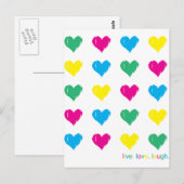 Leef. Liefde. Laugh. Briefkaart (Voorkant / Achterkant)