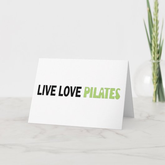 Leef Liefde Pilates! Origineel ontwerp! Kaart (Voorkant)