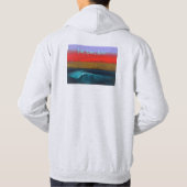 Leef, Liefde, Surf!  Mannen Hoodie (Achterkant)