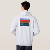 Leef, Liefde, Surf!  Mannen Hoodie (Achterkant volledig)