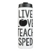 Leef. Liefde. Teach. SPED. Tumber Thermosbeker (Voorkant)