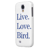 Leef. Liefde. Vogel. Case-Mate Samsung Galaxy Hoesje (Achterkant Links)