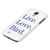 Leef. Liefde. Vogel. Case-Mate Samsung Galaxy Hoesje (Onderkant)