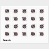Leef Liefdesjacht ..... JK Vierkante Sticker (Vel)