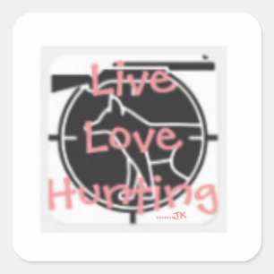 Leef Liefdesjacht ..... JK Vierkante Sticker