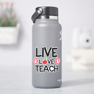 Leef, liefhebben, onderwijzen sticker