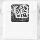 Leef merkwaardig sticker (Tas)