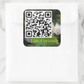 Leef merkwaardig sticker (Tas)