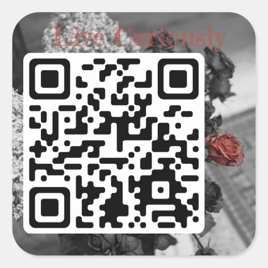 Leef merkwaardig sticker (Voorkant)