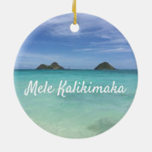 Leef met Aloha Hawaii Ceramic Ornament