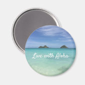 Leef met Aloha Hawaii Magneet (Voorkant / Achterkant)