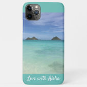 Leef met Aloha Kailua, Oahu iPhone / iPad case (Achterkant)