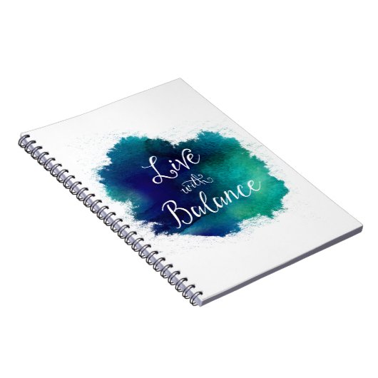 Leef met Balans Scripting Typografie Notitieboek (Rechterzijde)