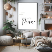 Leef met Doel Printable muurkunst, Perfect Poster