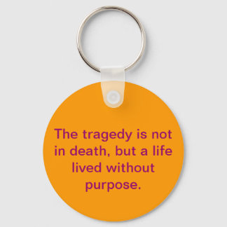 Leef met een doel sleutelhanger