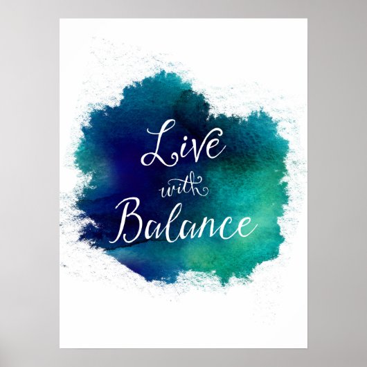 Leef met het Poster van de Typografie van het Bala (Voorkant)