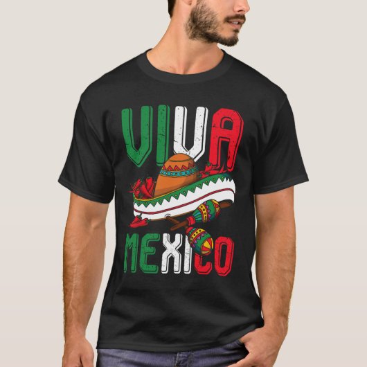 Leef Mexico Cinco De Mayo T-shirt (Voorkant)
