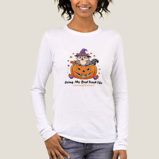 Leef Mijn Beste Afval Leven Halloween Opossum Tri-Blend Shirt
