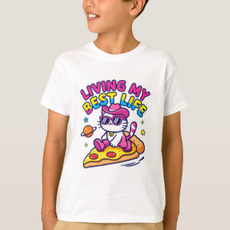 Leef Mijn Beste Leven Kat T-Shirt