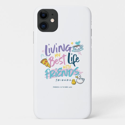 Leef mijn beste leven met FRIENDS™ Case-Mate iPhone Case (Achterkant)